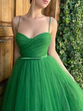 Green Tea Length Homecoming Dresses HZ1023