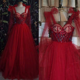 Simple Spaghetti Straps Long Prom Dresses HZ1023