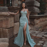 Gorgeous Strapless slim evening gown prom Dresses HZ1023