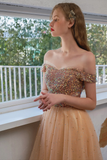 Sweet Off-the-shoulder Tulle Homecoming Prom Dress HZ1023