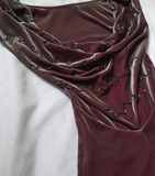 Purple Sheath Off the Shoulder Beaded Velvet Prom Dress Evening Dress with Slit HZ1023