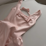 Cute A Line Straps Pink Satin Short Homecoming Dress Birthday Dress HZ1023