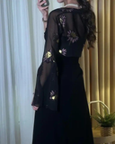 Elegant Strapless Long Prom Dress Black Formal Evening Dress HZ1023