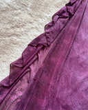 Vintage A Line Spaghetti Straps Sequins Purple Tulle Prom Dress Evening Dress HZ1023