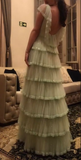 Shiny Tulle Layered Long Green Prom Dress HZ1023